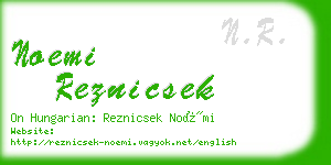 noemi reznicsek business card